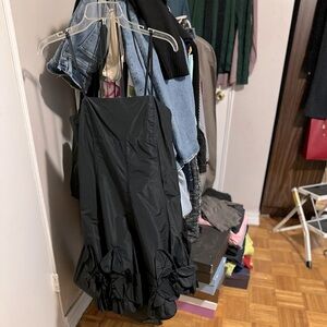 Nicowa Made In Italy Black Strappy Dress